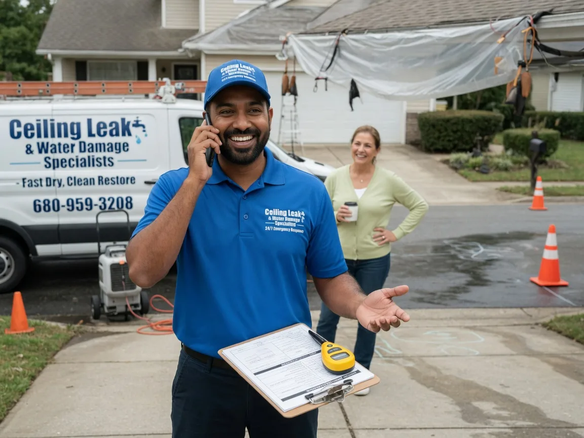 Ceiling Leak Cleanup Hartley, TX FAQs